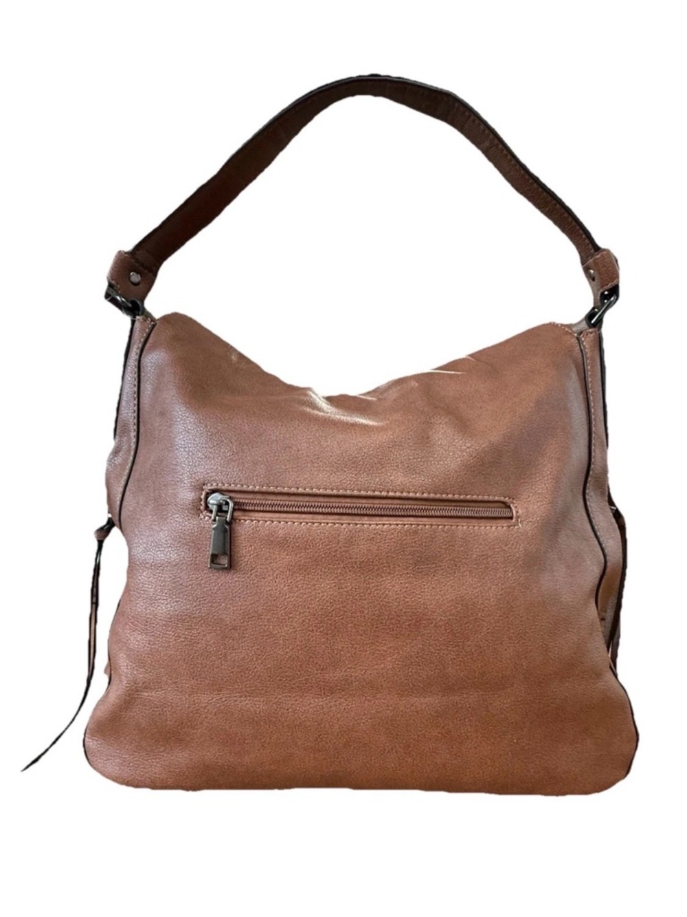 Realer Lg Faux Leather Bag Brn 14”Wx11”Hx5.5”D NO Crsbdy Strap Western Baby - Picture 7 of 16